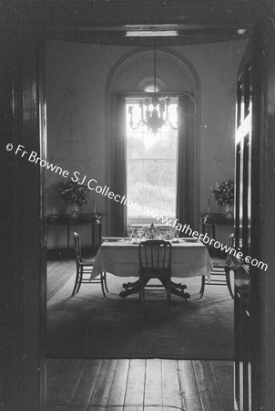 ITALIAN LEGATION  LUCAN HOUSE  DINING ROOM FROM HALL